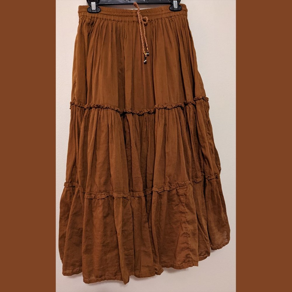 Boho Hippie Flowing Skirt